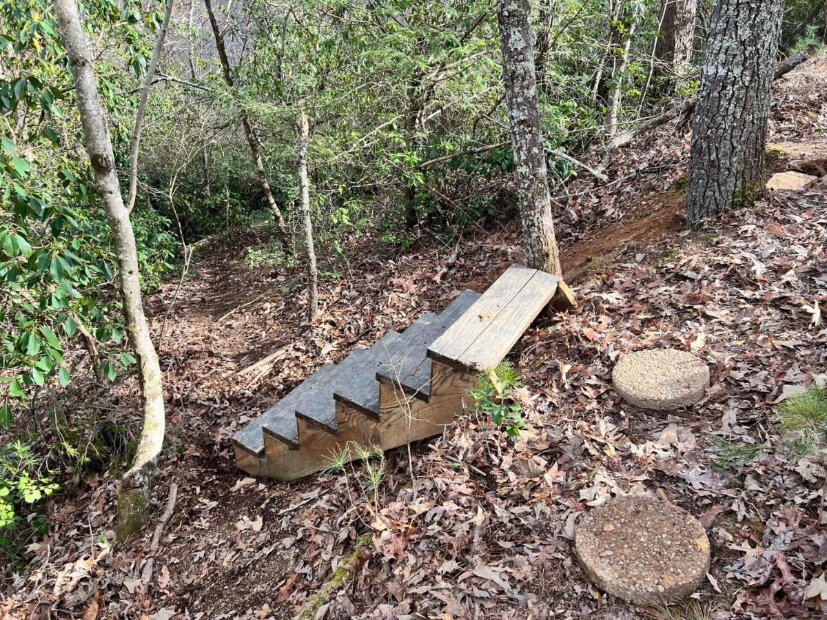 Log With Mountain View And Privacy * Blue Ridge