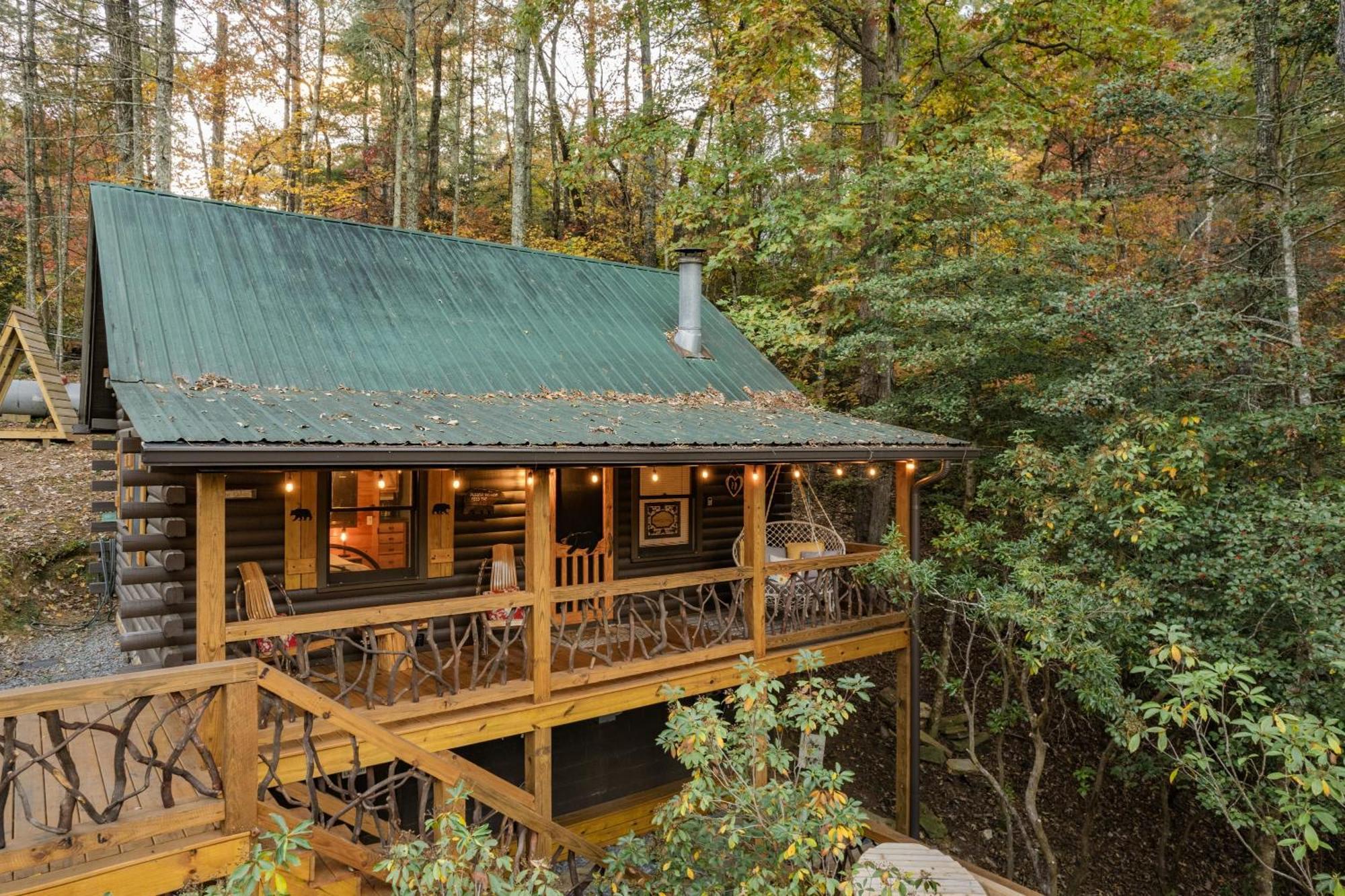 Log With Mountain View And Privacy Holiday home Blue Ridge