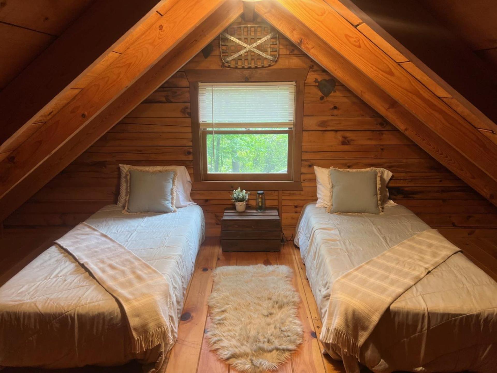 Log With Mountain View And Privacy